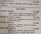 Chouchou Brasserie Pizzeria menu