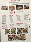 China House menu