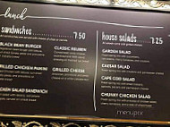 Cafe Diem menu