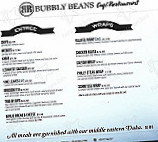 Bubbly Beans Cafe/ Middle Eastern Grocer/ Bakery menu