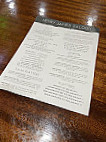 Henry James Saloon menu