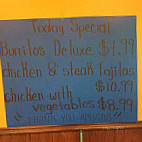 Tres Hermanos Nunez menu