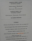 La Chaumiere menu