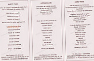 La Coquelloise menu