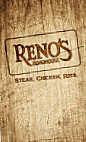 Reno's Roadhouse menu