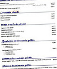 La Goutte Bleue menu