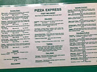 Pizza Express menu