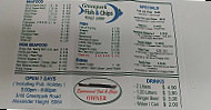 Greenpark Fish And Chips menu