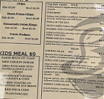 Puffing Billy Cafe menu