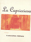 La Capricciosa menu