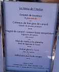 L'atelier Marc Meurin menu