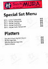 Sushi Mura menu