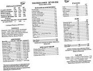 Pizza Shed menu