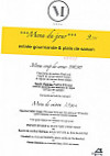 Restaurant le 15 menu