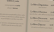 La Promesse menu