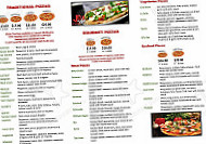 Jc's Pizza Cafe menu