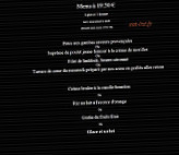 Le Carlotta menu