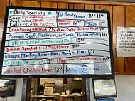 Kellys Diner menu