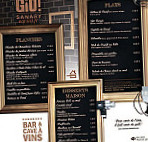 Gio Sanary menu