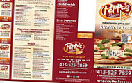 Peppas Pizza menu