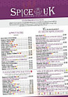 Spice Uk menu