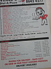 Vince's Dial-a-pizza menu