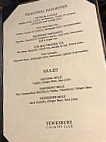 Tew-mac Tavern menu