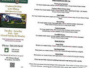 Makepeace Farms menu