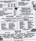 Dairy Queen (treat) menu