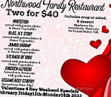 Northwood Family menu