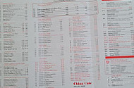 China Cate menu