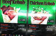 Just Fantastic Kebabs menu