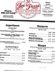 Jim's Pizza Calumet menu