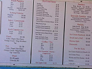 Scoops menu