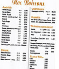 Pizzeria Sauveur menu