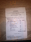 La Sala menu