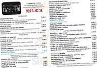 Ca' Filippo -pizzeria-para Llevar menu