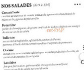 Pizzeria Le Capitole menu