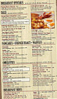 Dixie Cafe menu