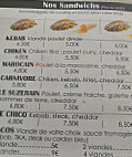 La Suze Kebab menu