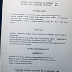 La Halle menu