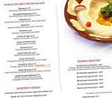 L'Etoile du Liban menu