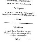 Luce Line Lodge And Grill menu