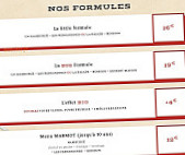 Big Fernand menu