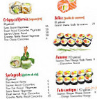 Hanotoky Sushi menu