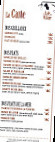 Le cafe du village menu