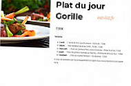 Le Chimp' menu