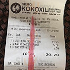 Kokoxili menu