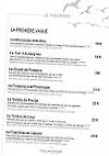 La Farandolé menu