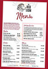 The Red Lion menu